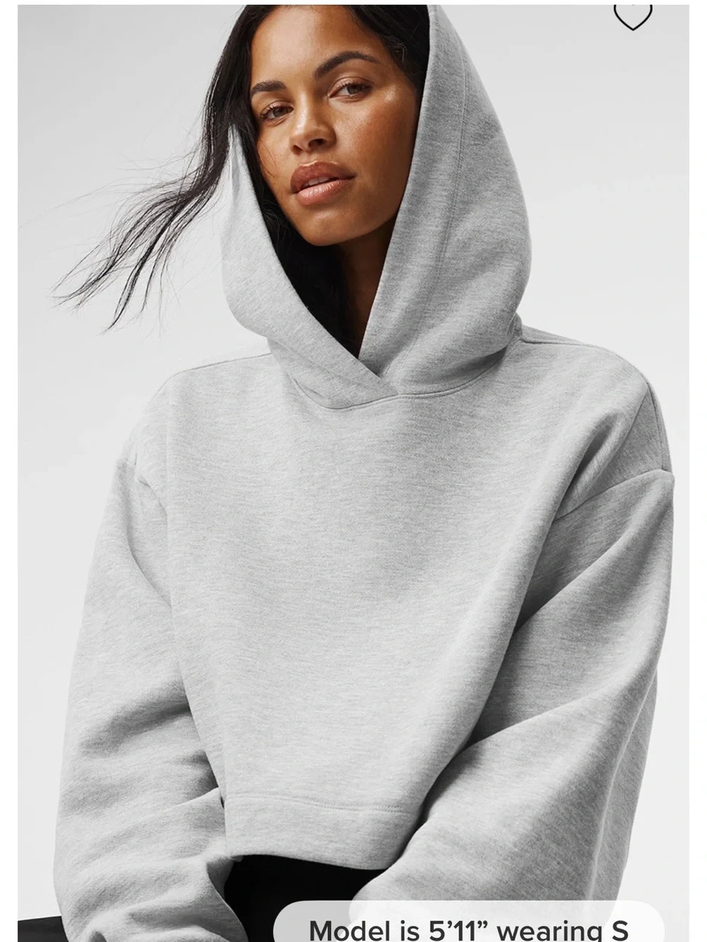 ALO Yoga Bae Cropped Hoodie